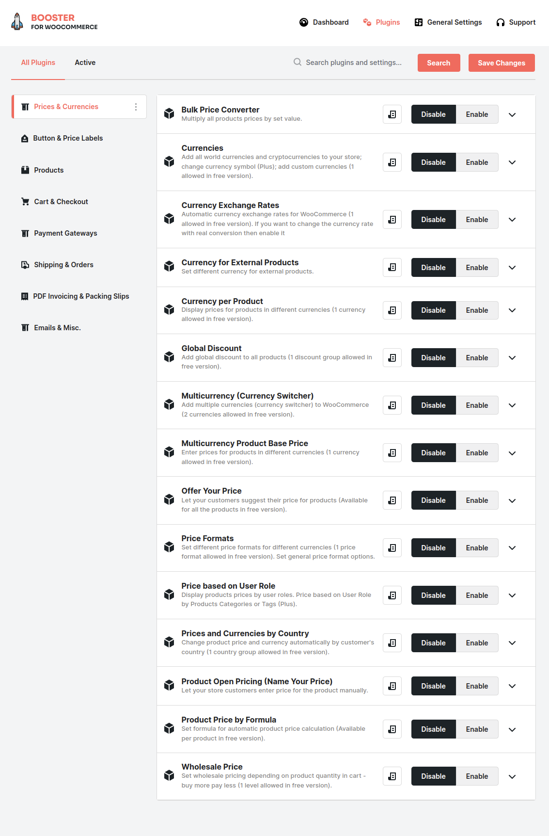 Tính năng chính của Booster for WooCommerce Pro