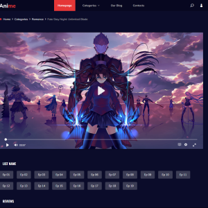 Anime Media Template Detail