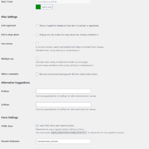 WP24 Domain Check Setting